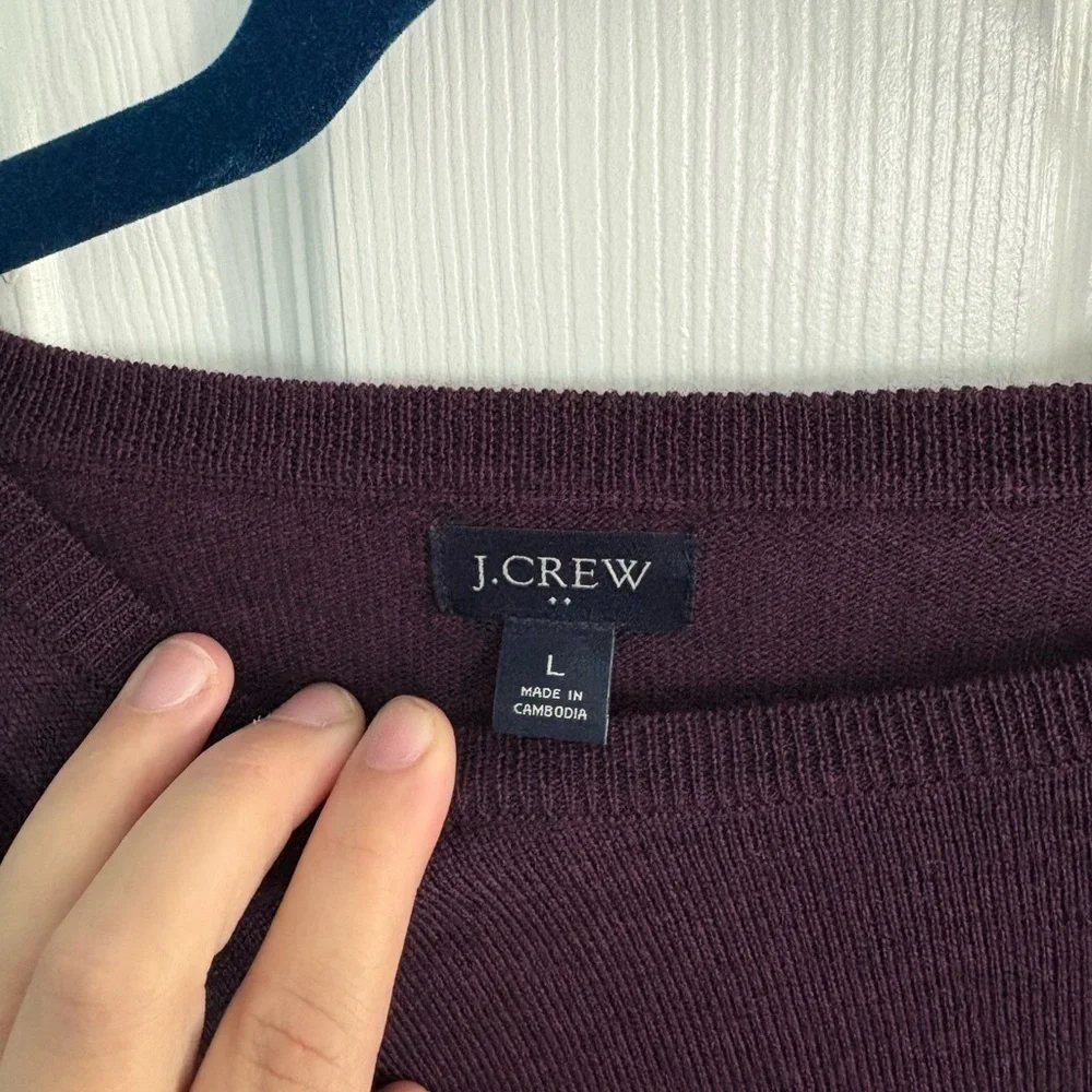 J. Crew Men’s Merino Wool Blend Crew Sweater Size Large